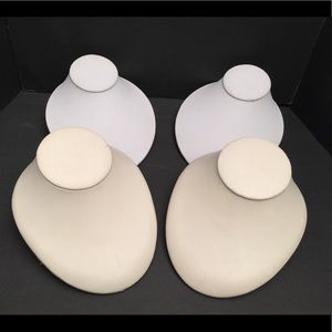 Necklace displays lot white used condition